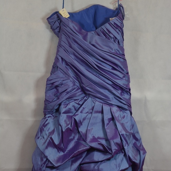 Rouched Purple Prom Dress SZ 16 Symphony of Venus - Picture 9 of 11